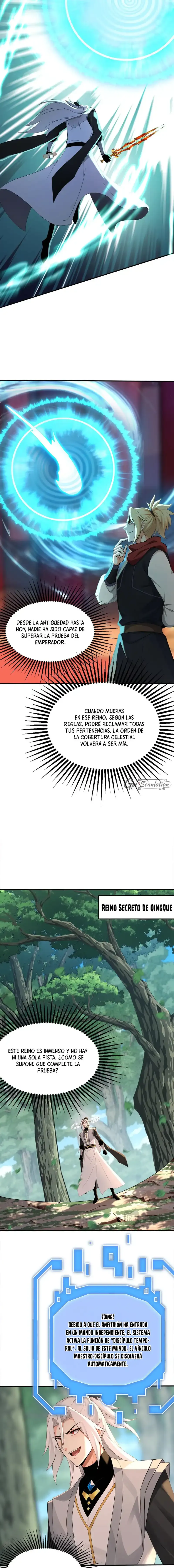 ¡Mientras mis discípulos se matan entrenando, yo me relajo! Capítulo 197 - Page 6
