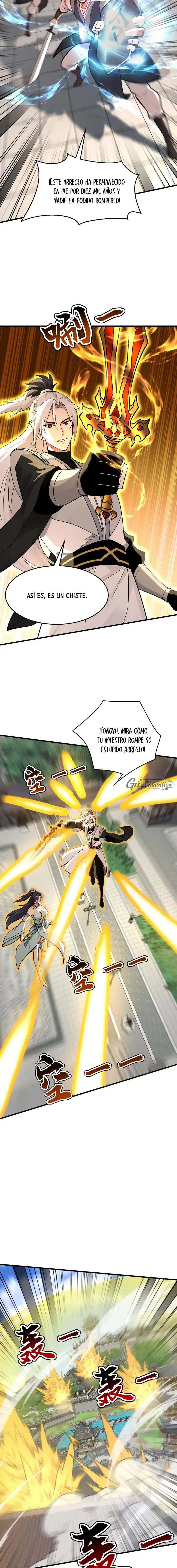 ¡Mientras mis discípulos se matan entrenando, yo me relajo! Capítulo 200 - Page 5