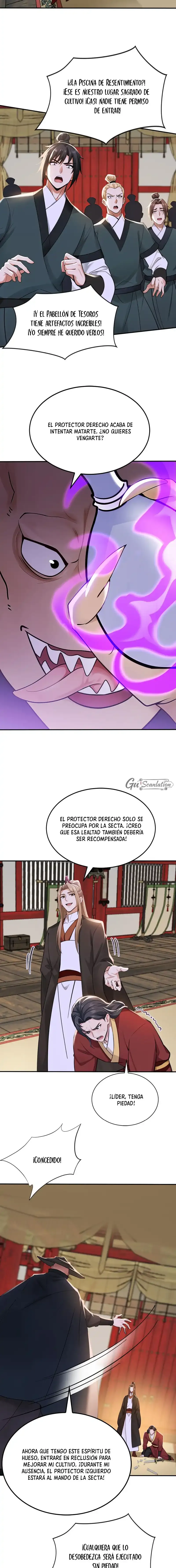 ¡Mientras mis discípulos se matan entrenando, yo me relajo! Capítulo 213 - Page 5