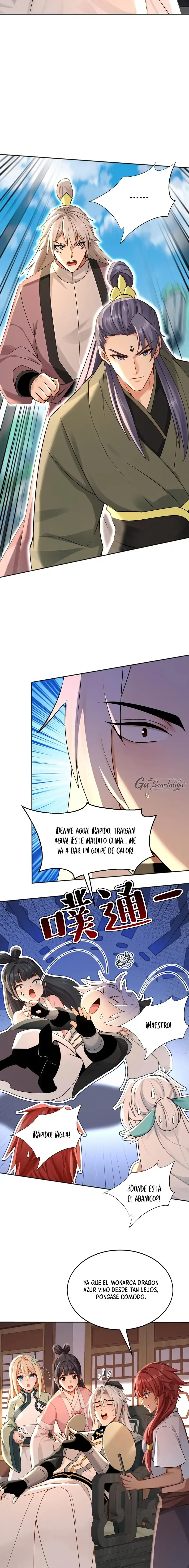 ¡Mientras mis discípulos se matan entrenando, yo me relajo! Capítulo 223 - Page 7
