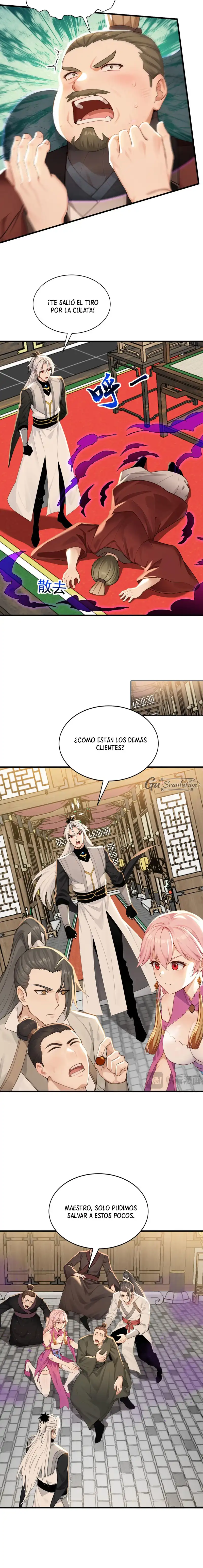 ¡Mientras mis discípulos se matan entrenando, yo me relajo! Capítulo 243 - Page 9