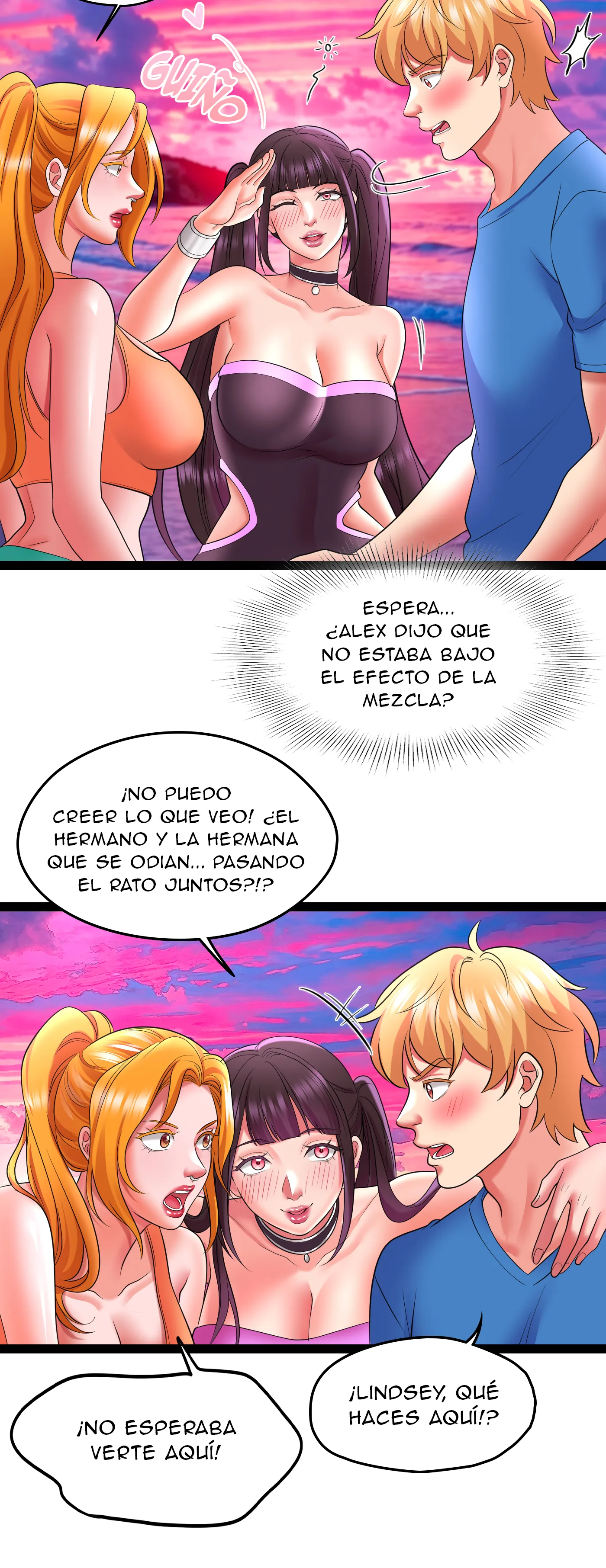 Vacaciones De Primavera Con Hermanastra - Sin censura Capítulo 12 - Page 16