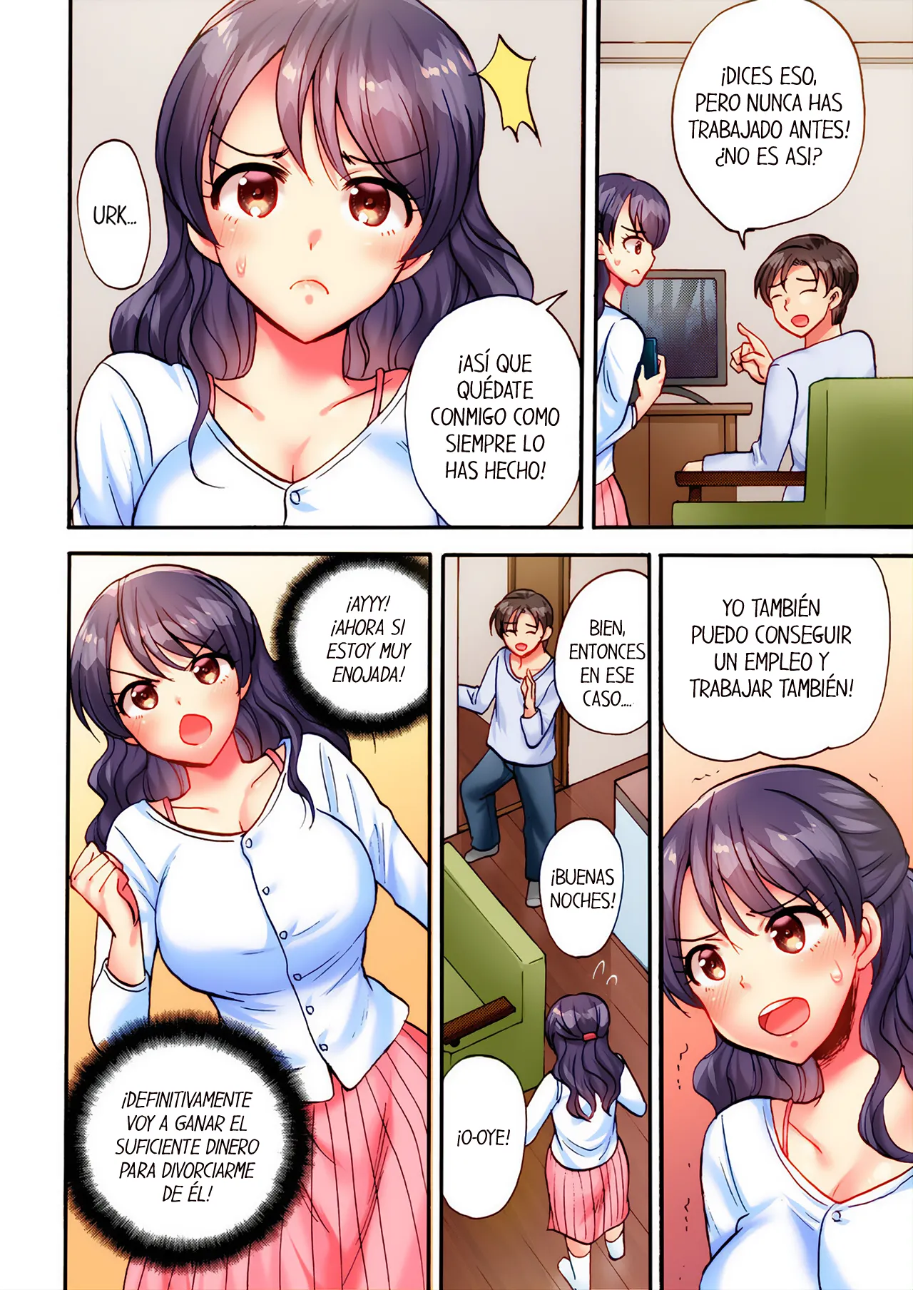 “We Can’t! It’ll Be An Affair!” Wife Who Loves Penetration Has Hardcore Sex During Work Capítulo 1 - Page 4