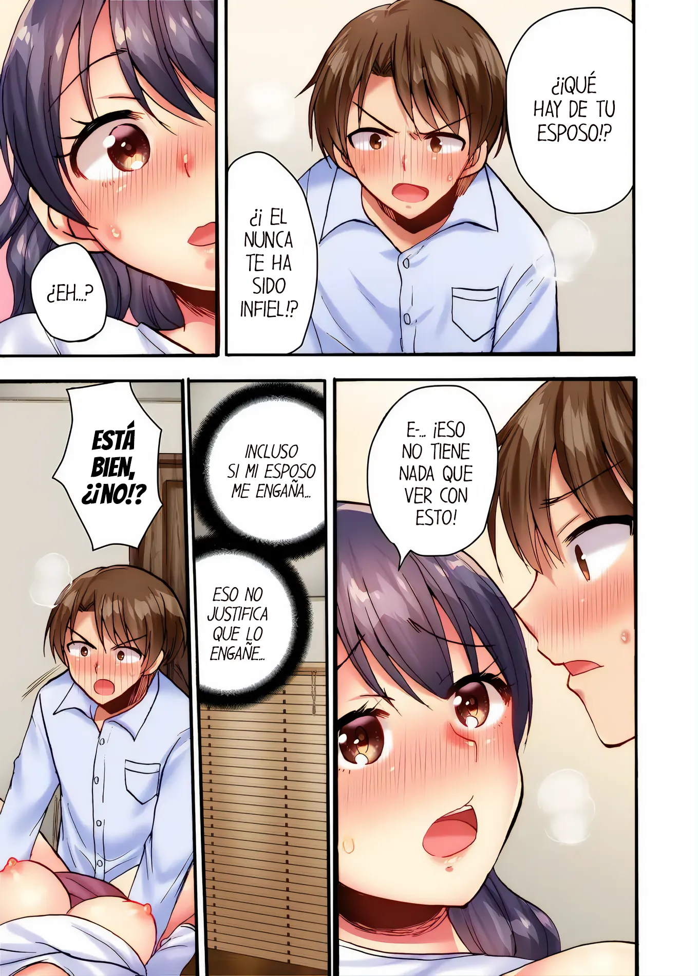 “We Can’t! It’ll Be An Affair!” Wife Who Loves Penetration Has Hardcore Sex During Work Capítulo 4 - Page 5