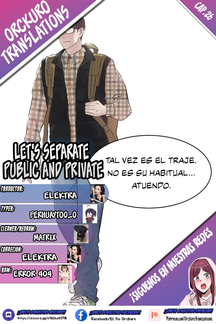 Separemos lo público de lo privado Capítulo 26 - Page 1