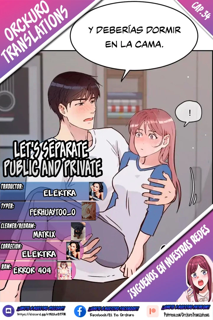 Separemos lo público de lo privado Capítulo 34 - Page 1
