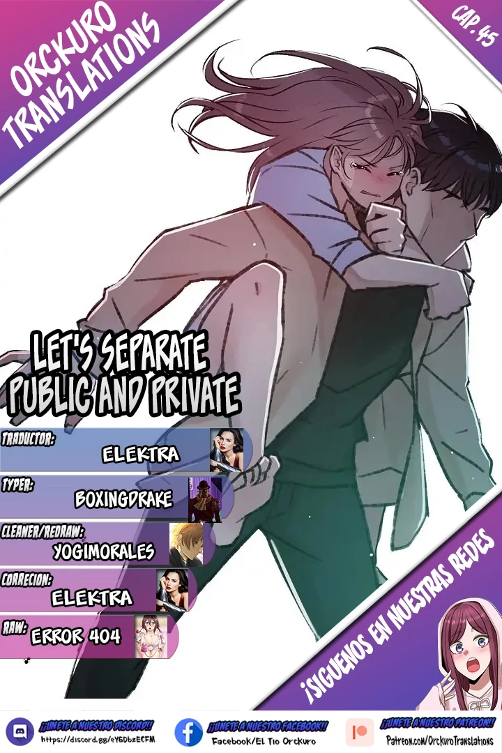 Separemos lo público de lo privado Capítulo 45 - Page 1