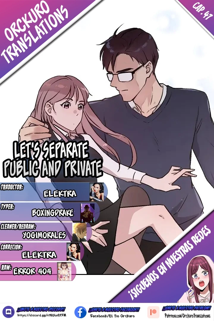 Separemos lo público de lo privado Capítulo 47 - Page 1