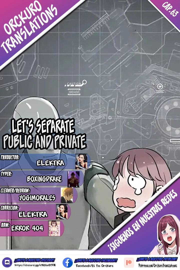 Separemos lo público de lo privado Capítulo 63 - Page 1