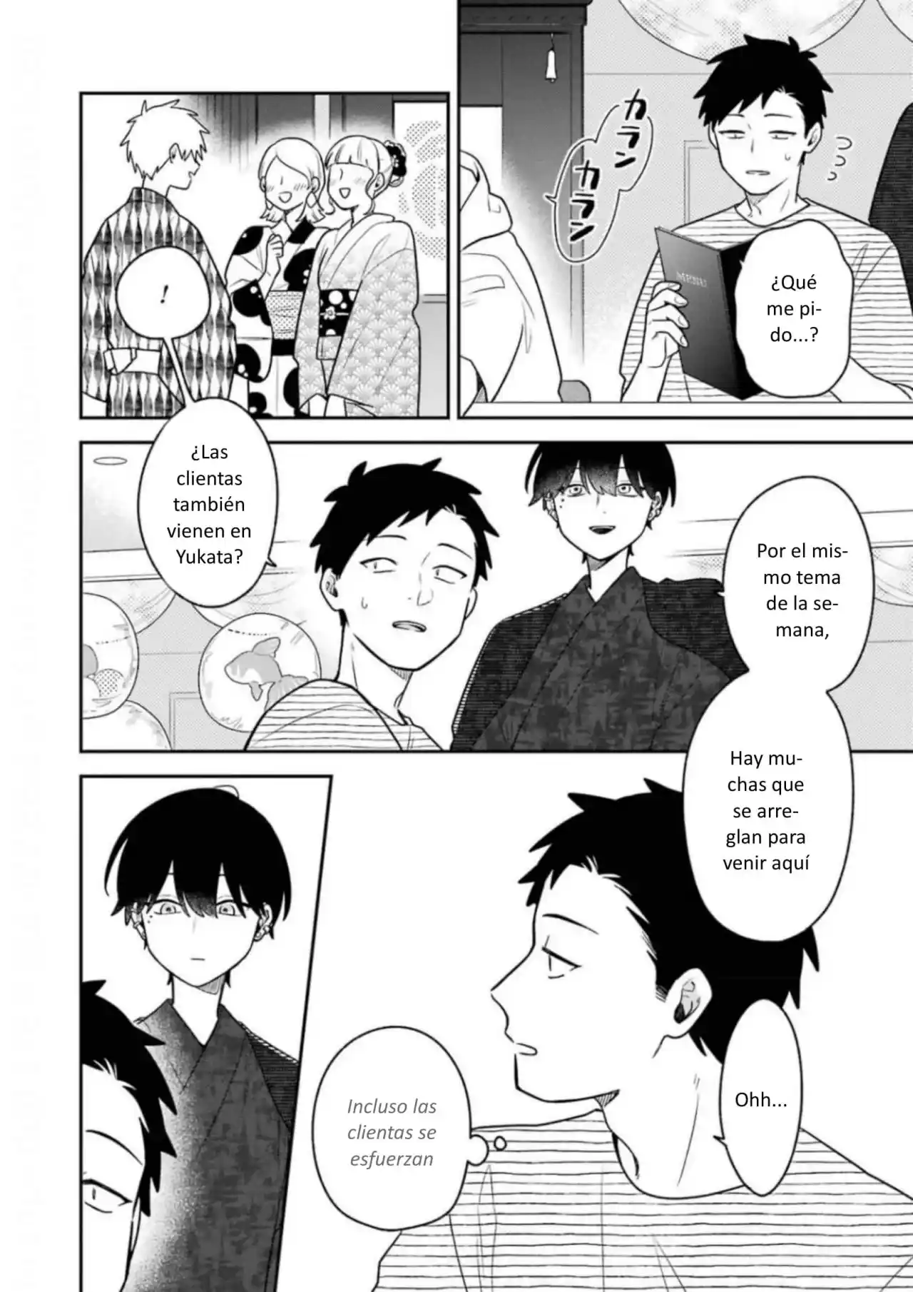 Gōkon ni ittara onna ga inakatta hanashi Capítulo 27.5 - Page 6