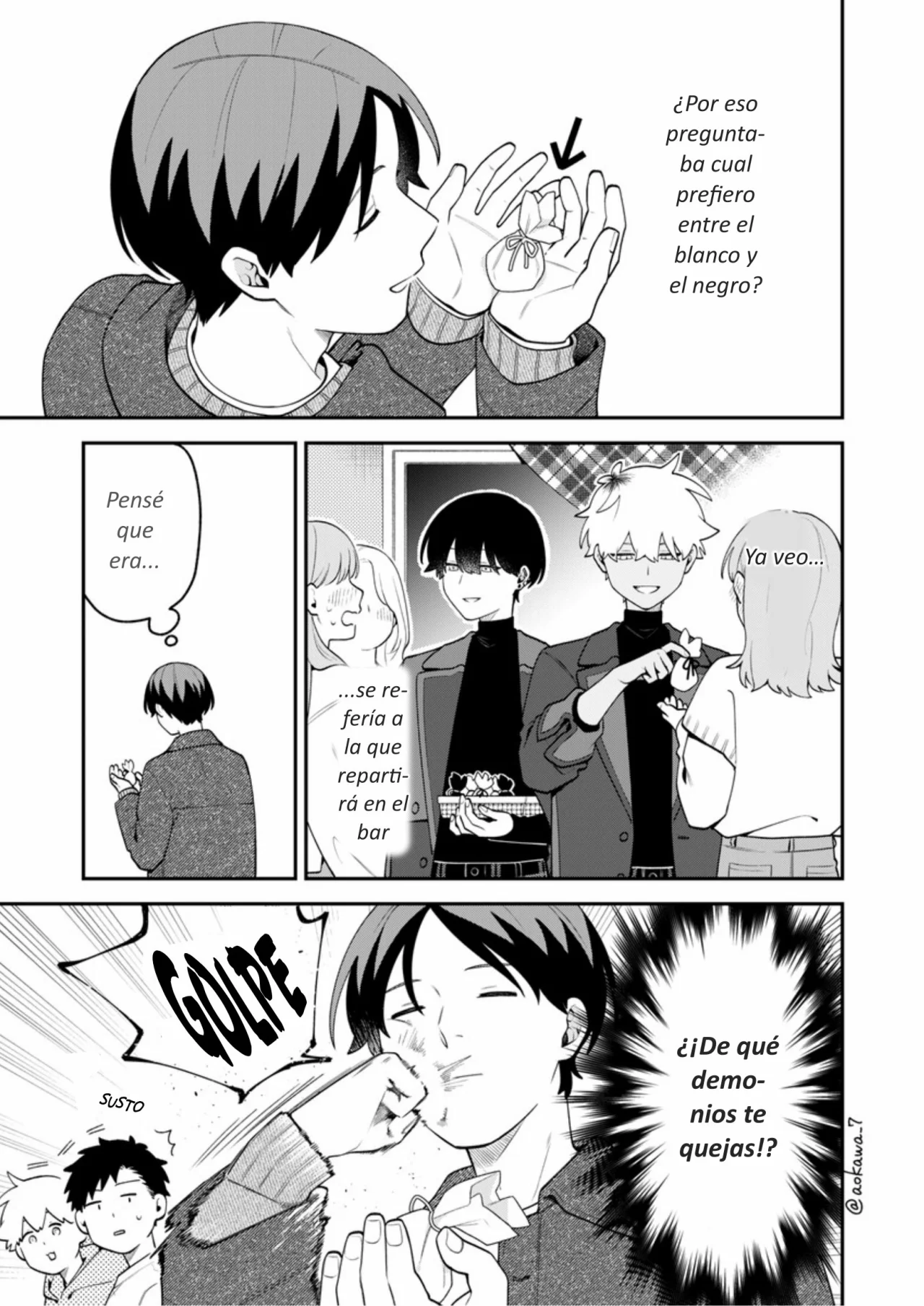 Gōkon ni ittara onna ga inakatta hanashi Capítulo 73 - Page 7