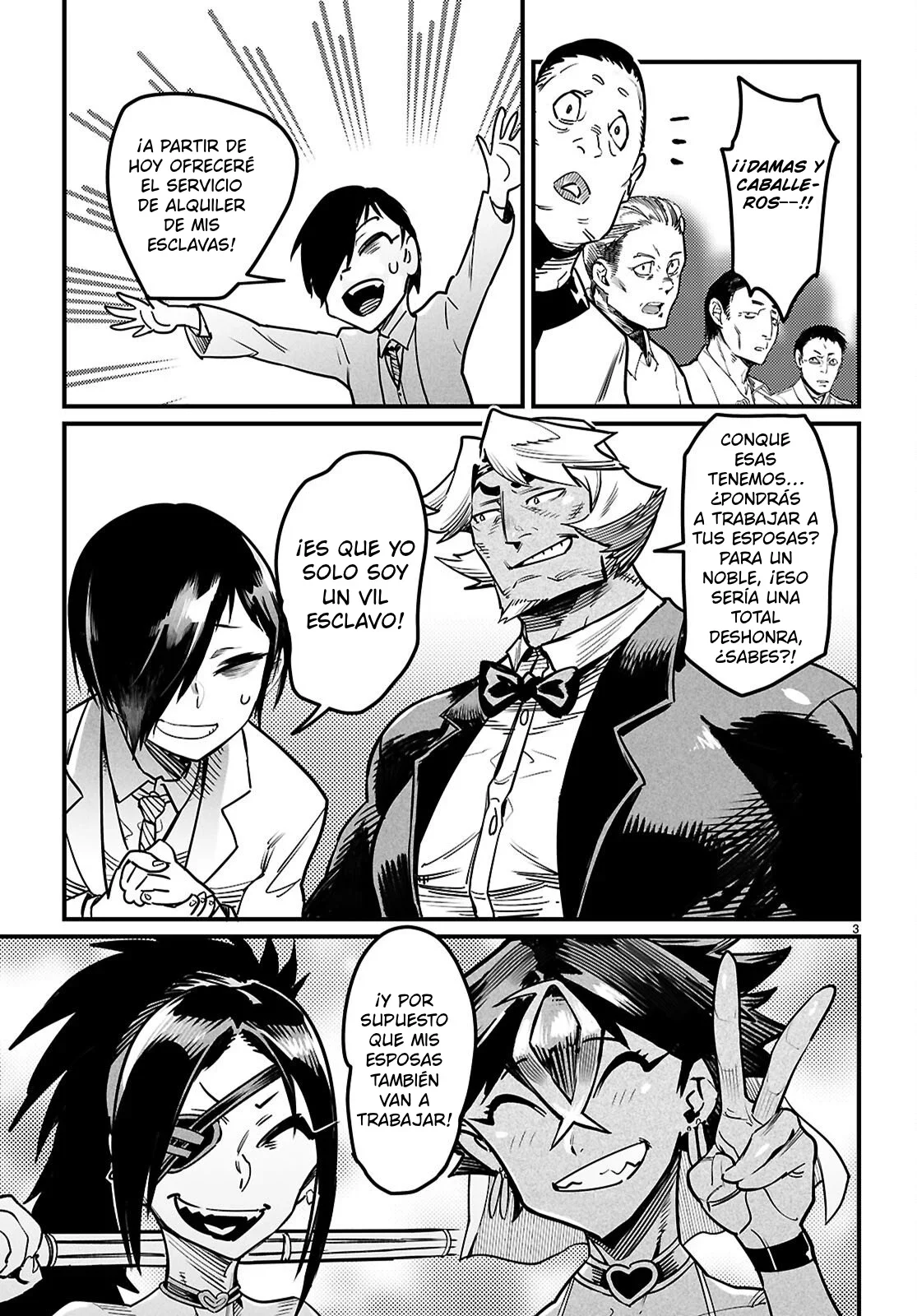 REENCARNADO EN UN COLISEO ~Utilizando la habilidad más débil para derrotar a las mujeres más fuertes y crear un harem de esclavas~ Capítulo 44 - Page 4