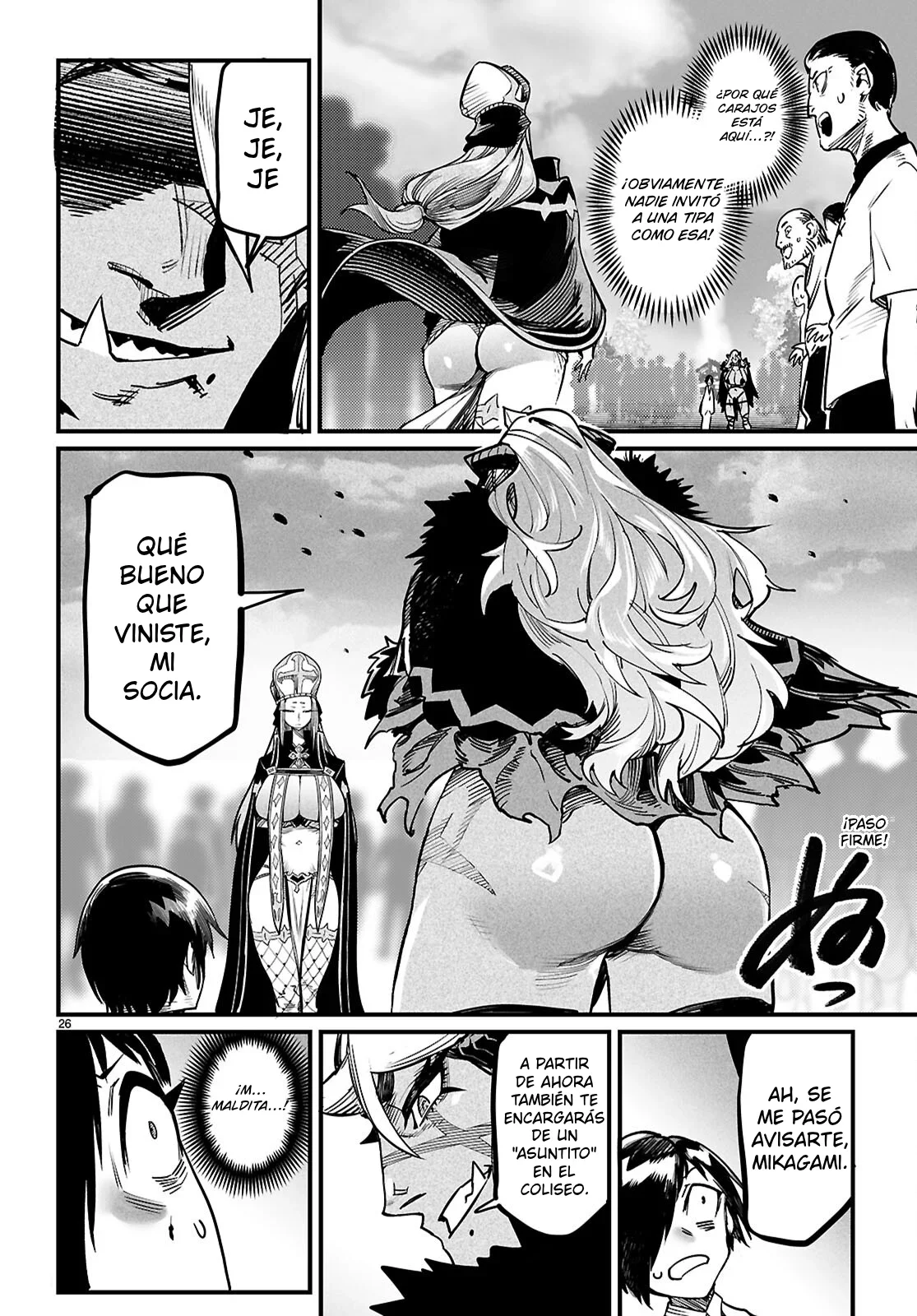 REENCARNADO EN UN COLISEO ~Utilizando la habilidad más débil para derrotar a las mujeres más fuertes y crear un harem de esclavas~ Capítulo 44 - Page 27