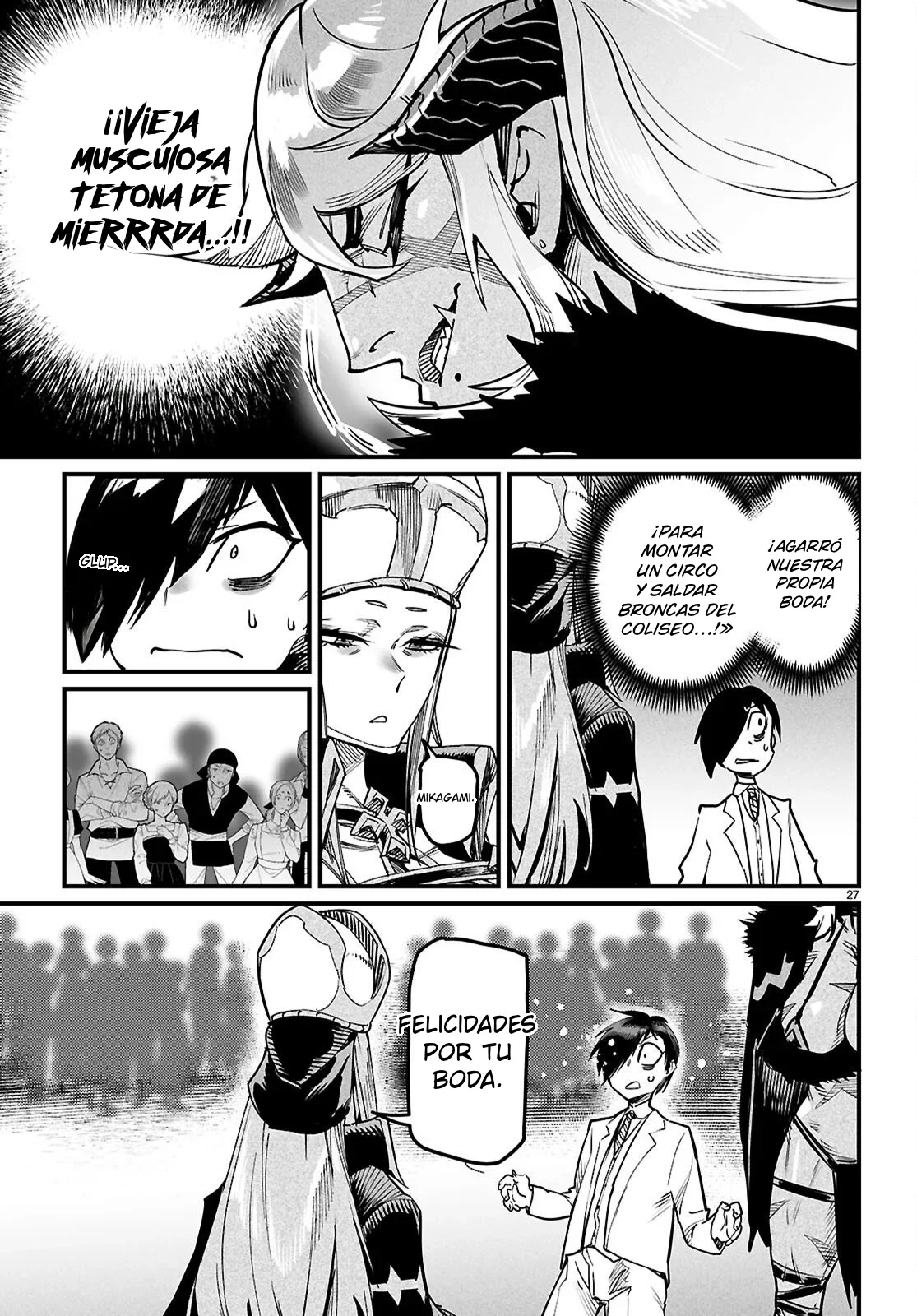 REENCARNADO EN UN COLISEO ~Utilizando la habilidad más débil para derrotar a las mujeres más fuertes y crear un harem de esclavas~ Capítulo 44 - Page 28
