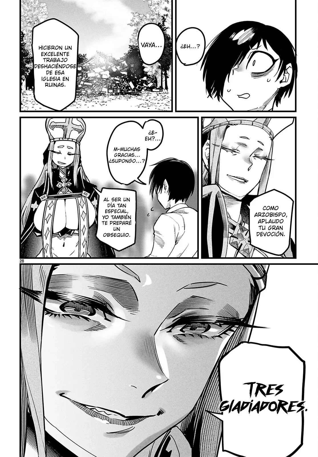 REENCARNADO EN UN COLISEO ~Utilizando la habilidad más débil para derrotar a las mujeres más fuertes y crear un harem de esclavas~ Capítulo 44 - Page 29