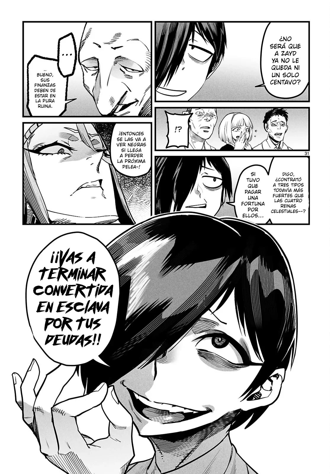 REENCARNADO EN UN COLISEO ~Utilizando la habilidad más débil para derrotar a las mujeres más fuertes y crear un harem de esclavas~ Capítulo 44 - Page 32