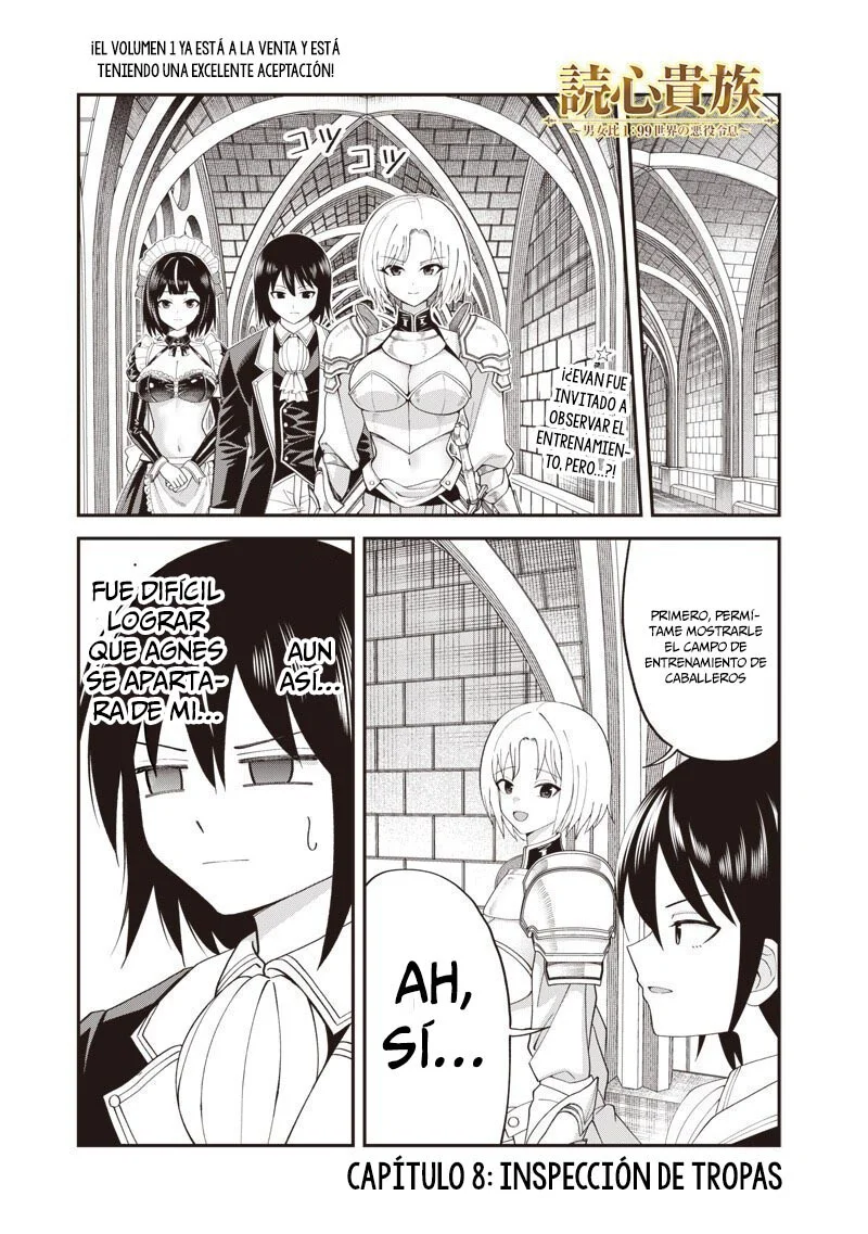 Telepathic Aristocrat ~Villainous Young Noble in a World with a 1:99 Male-to-Female Ratio~ Capítulo 8.1 - Page 1