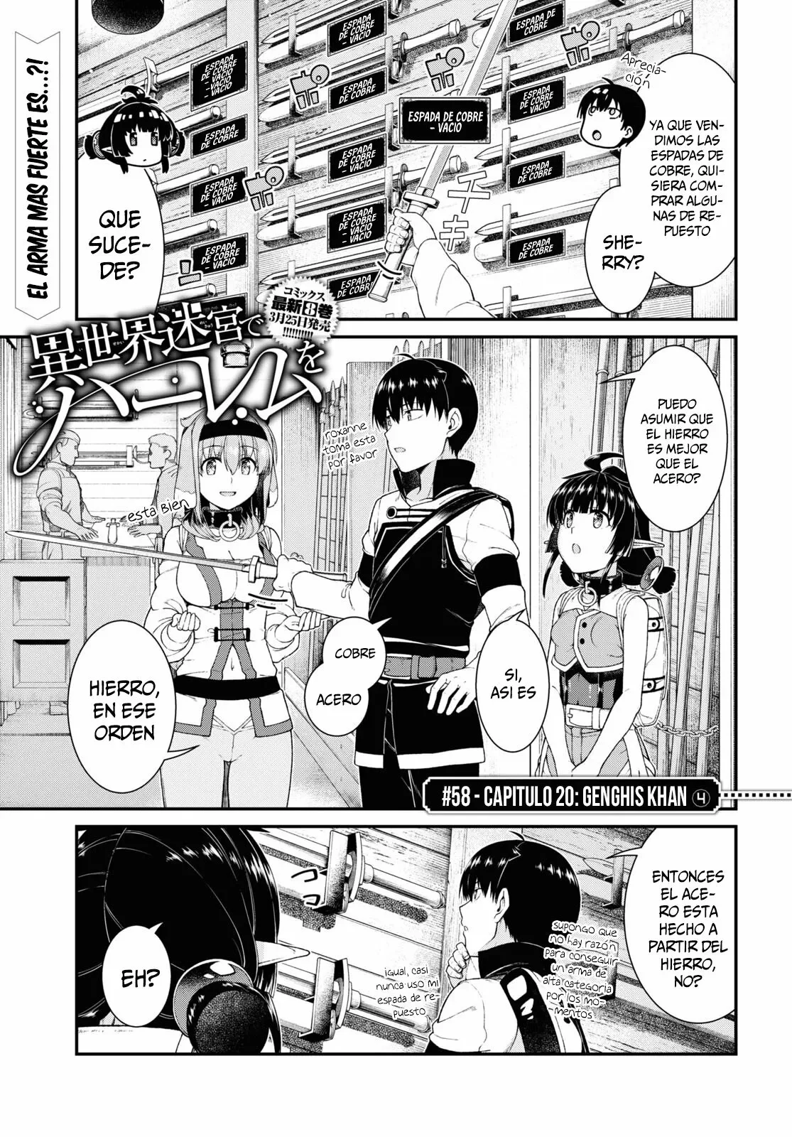 Isekai Meikyuu de Dorei Harem wo Capítulo 58 - Page 3