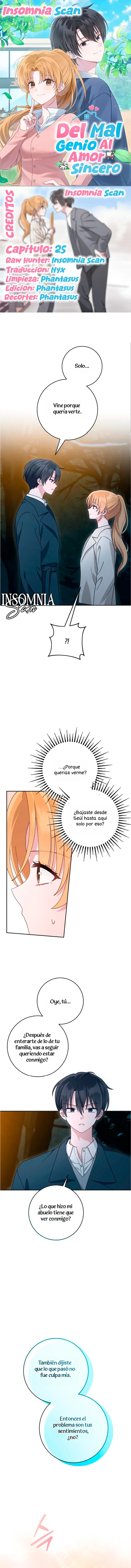 Del Mal Genio Al Amor Sincero Capítulo 25 - Page 1