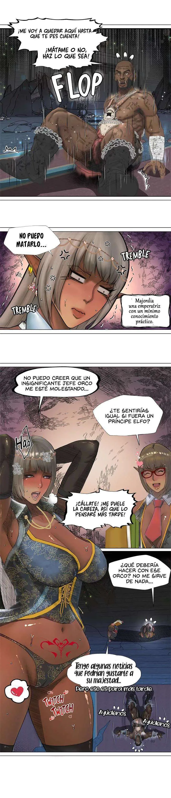 La Reina ELfa Oscura Y El Esclavo Orco Capítulo 1 - Page 15