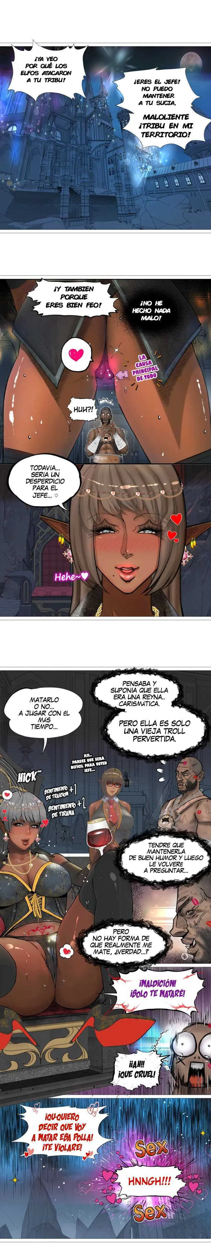 La Reina ELfa Oscura Y El Esclavo Orco Capítulo 2 - Page 11