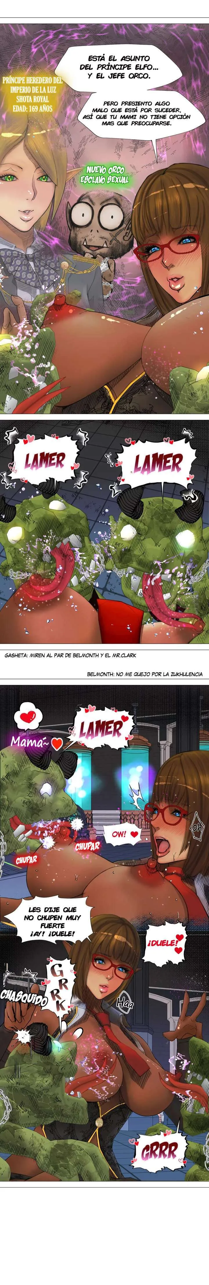 La Reina ELfa Oscura Y El Esclavo Orco Capítulo 4 - Page 2
