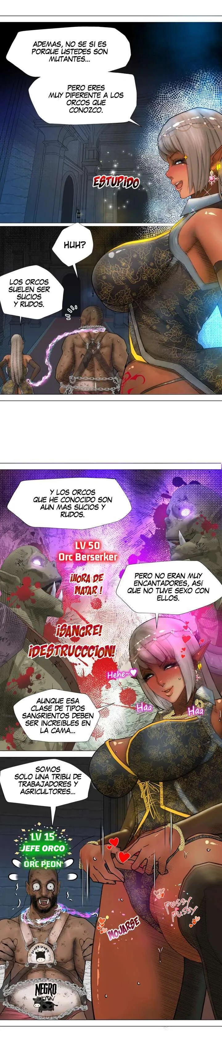 La Reina ELfa Oscura Y El Esclavo Orco Capítulo 4 - Page 15