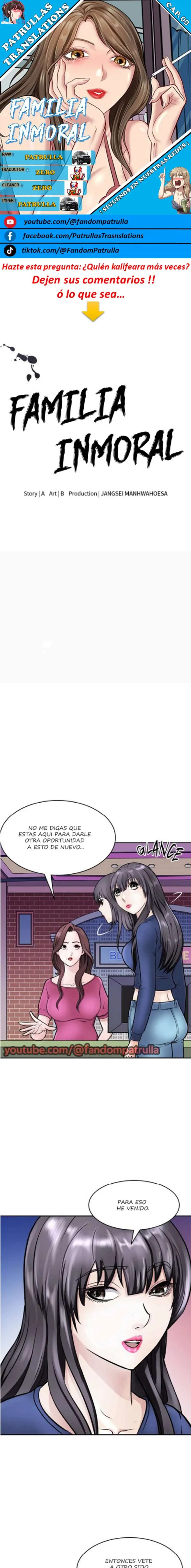 Familia Inmoral Capítulo 9 - Page 1