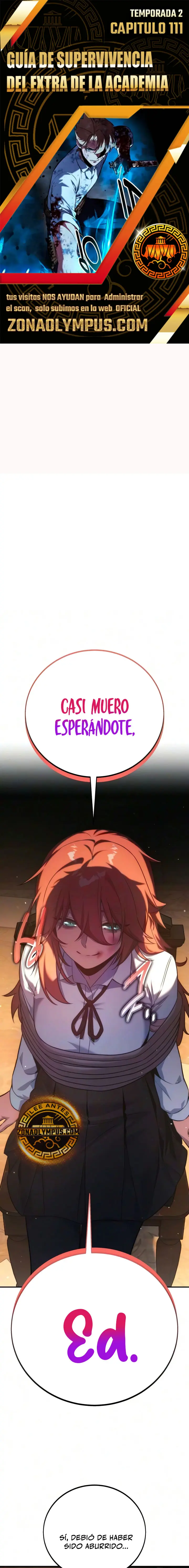 Guia de supervivencia del extra de la academia Capítulo 111 - Page 1