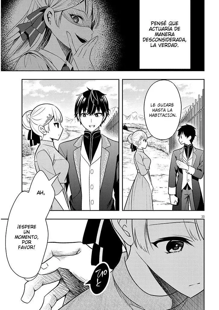 Ragna, el heredero de un noble de la frontera, es un reencarnado de Japón y este mundo es el mundo de un juego de citas que él conocía Capítulo 1 - Page 38