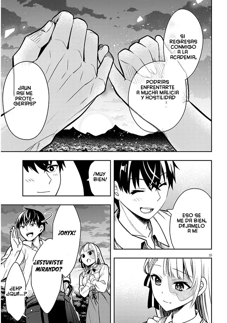 Ragna, el heredero de un noble de la frontera, es un reencarnado de Japón y este mundo es el mundo de un juego de citas que él conocía Capítulo 2 - Page 37
