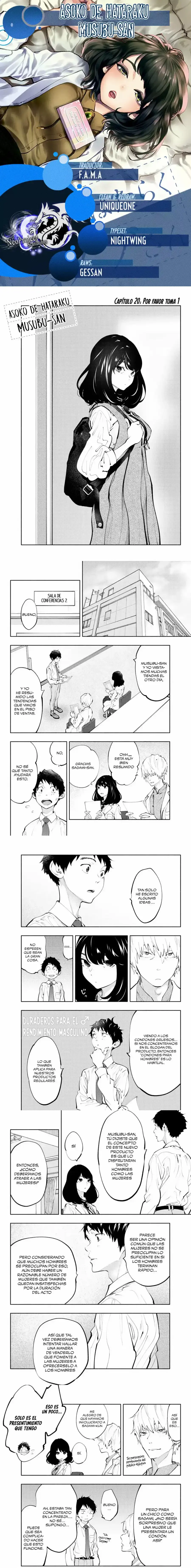 Asoko de Hataraku Musubu-san Capítulo 20 - Page 1