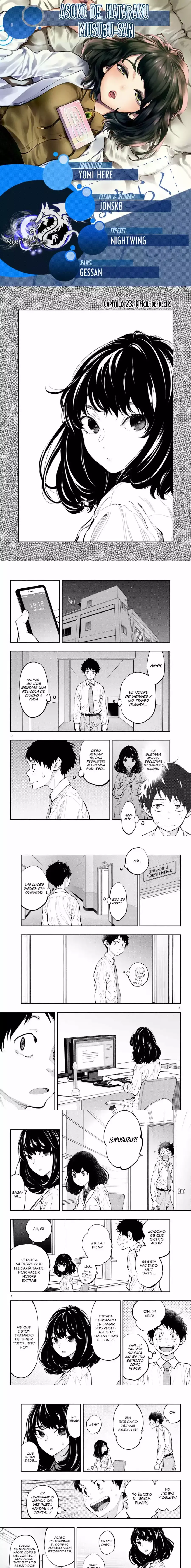 Asoko de Hataraku Musubu-san Capítulo 23 - Page 1
